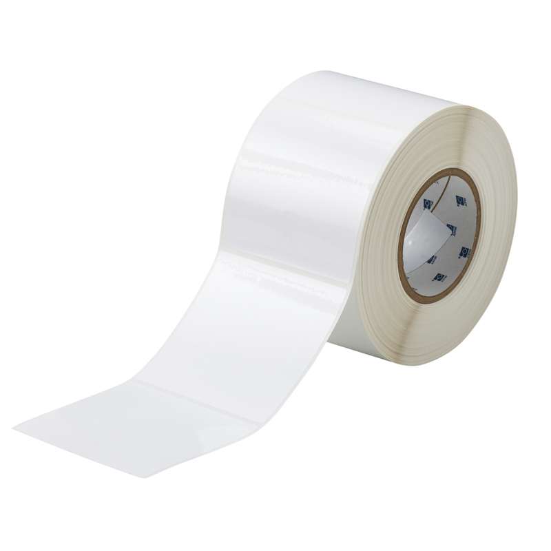 3" Core Series ToughBond Thermal Transfer Glossy Label, White, B-483, 4 x 4 in, 1000 Labels per Roll